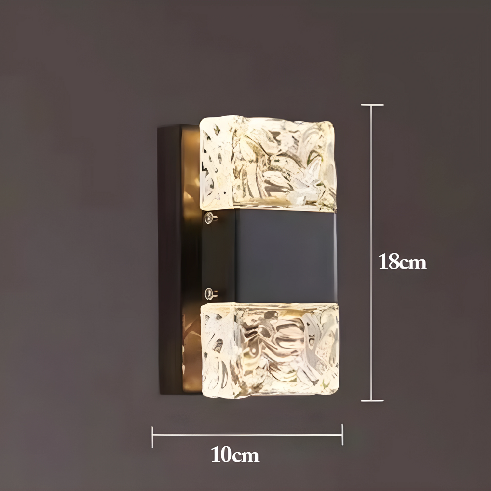 AuraCrystal – Luxe LED Applique Murale en Cristal