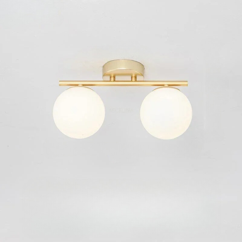 LumièreNordique - Plafonnier LED en Verre Élégant