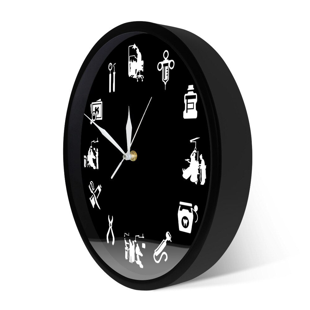 Montre murale design dentaire élégant pour un intérieur moderne