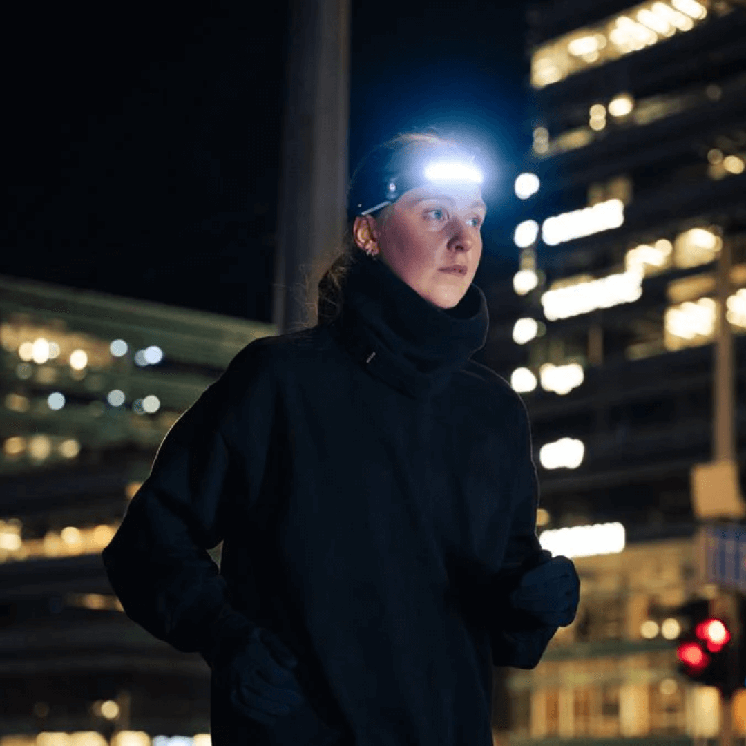 GlowSense - Lampe frontale à induction avec capteur (1+1 gratuit)