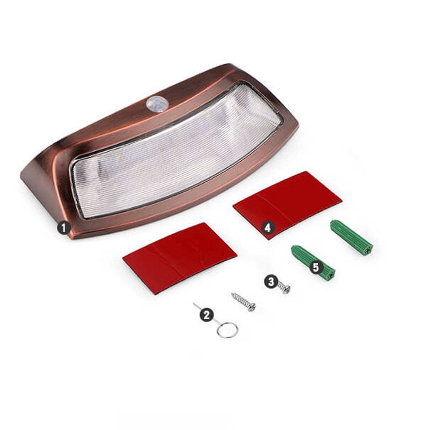 Floroux Lampe murale solaire | Design en forme de trapèze | Fonctionnement solaire | Éclairage extérieur LED