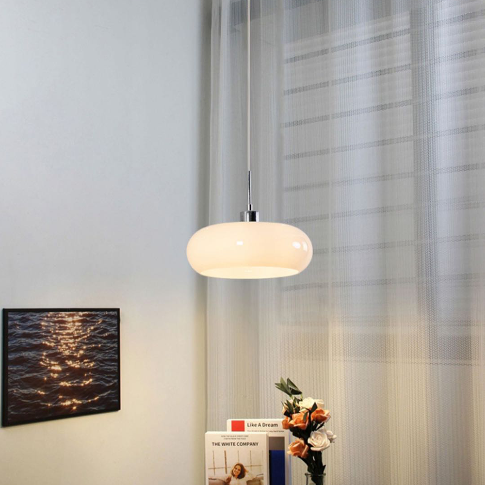 Floroux glass pendant light in loaf shape | Vintage design | Dimmable light | Perfect for kitchen and dining room