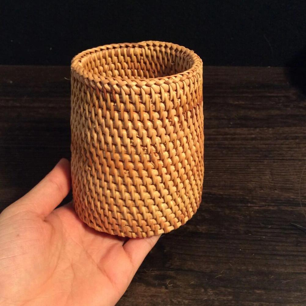 Handwoven storage basket Floroux | Rattan basket for the home | Decorative and functional storage