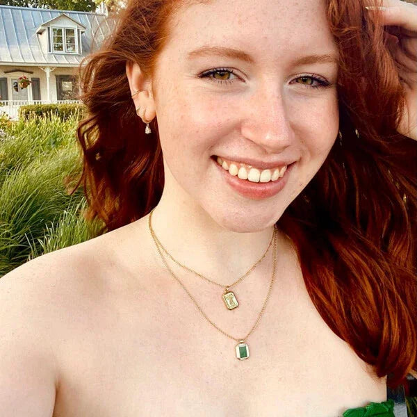 Boucles d'oreilles élégantes en vermeil 14K faite à la main avec des zirconia scintillants - Collection Valerie