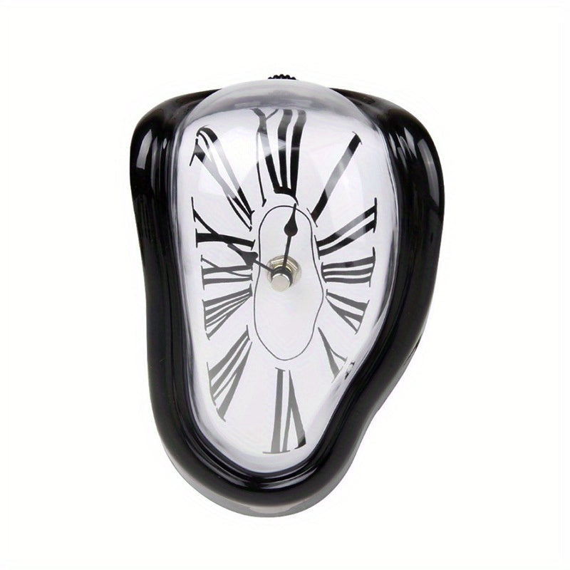 Horloge murale romaine courbée Floroux - Horloge fondante atmosphérique pour la décoration intérieure