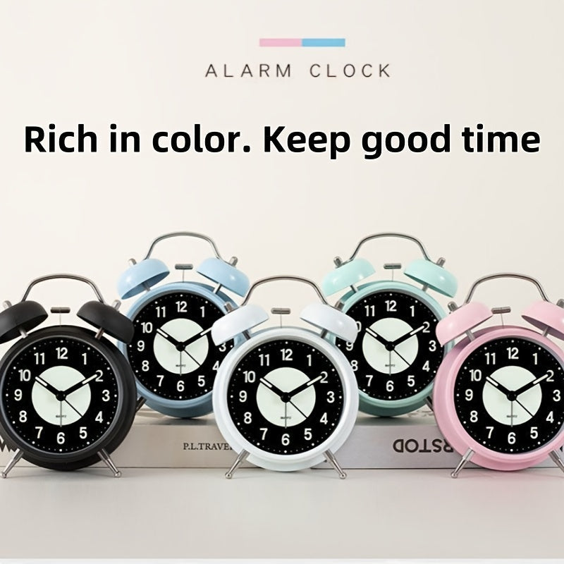 GlowClock – Réveil Métallique Éclairé Moderne Silencieux