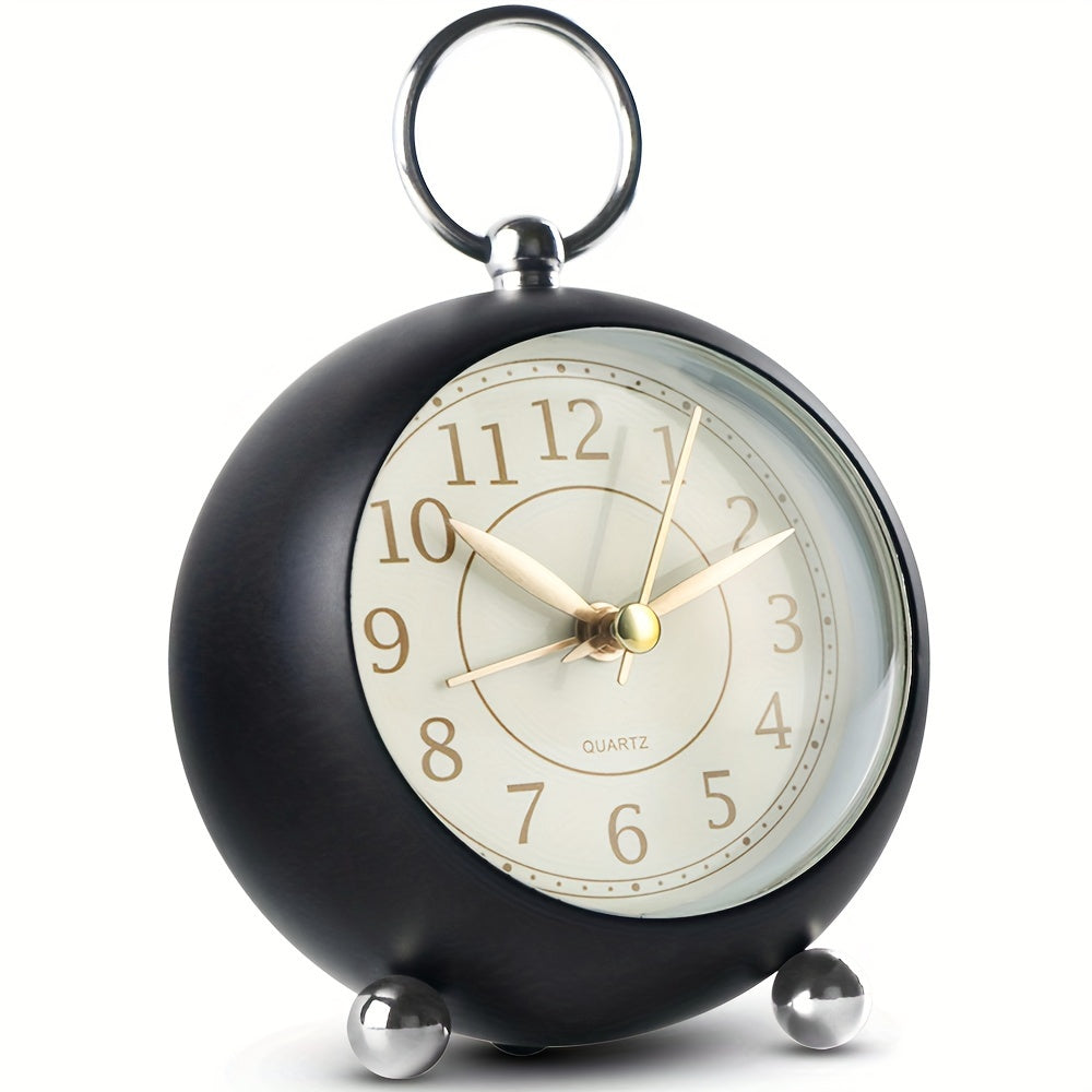 RetroTime Horloge - Réveil silencieux élégant avec éclairage nocturne