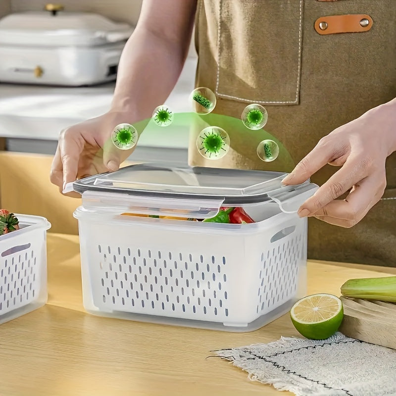 EcoSafe - Boîtes de stockage alimentaire réutilisables Set de 4