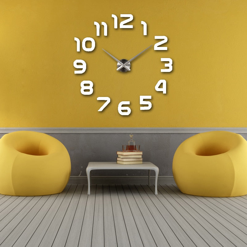 Horloge murale 3D en acrylique Floroux