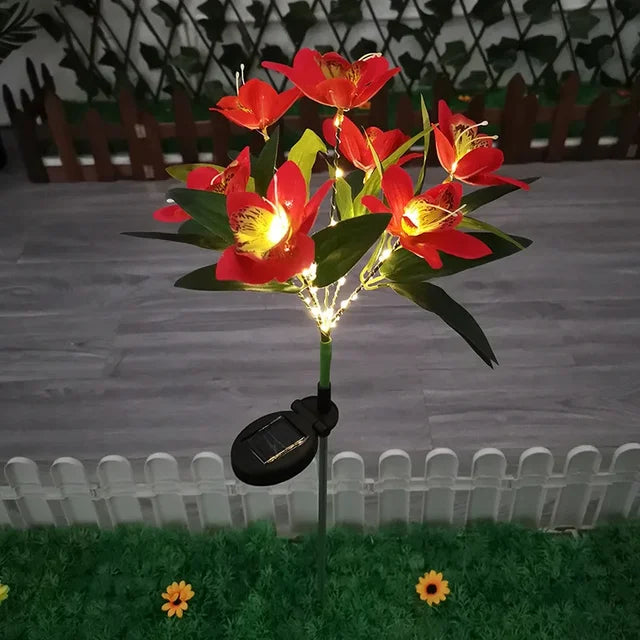 Floroux – Lampe extérieure à énergie solaire à 7 têtes