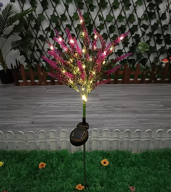 Floroux – Lampe extérieure à énergie solaire à 7 têtes