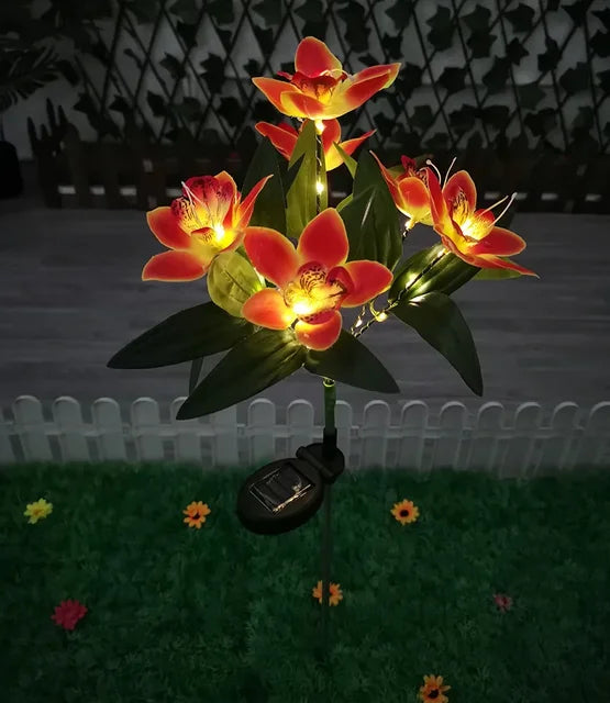 Floroux – Lampe extérieure à énergie solaire à 7 têtes
