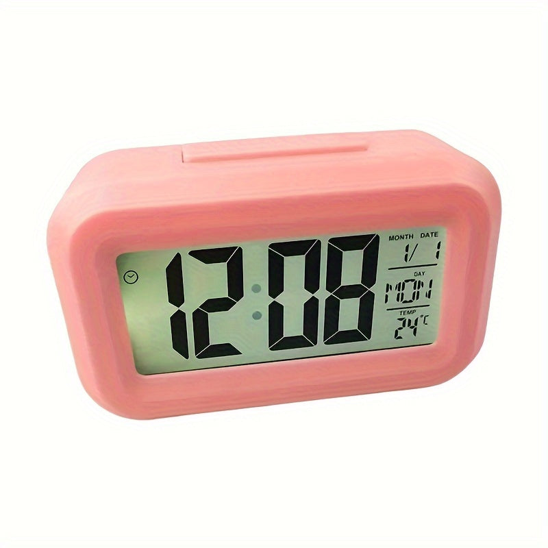 SmartAlarm Clock – Compact LCD Réveil avec Son et Température