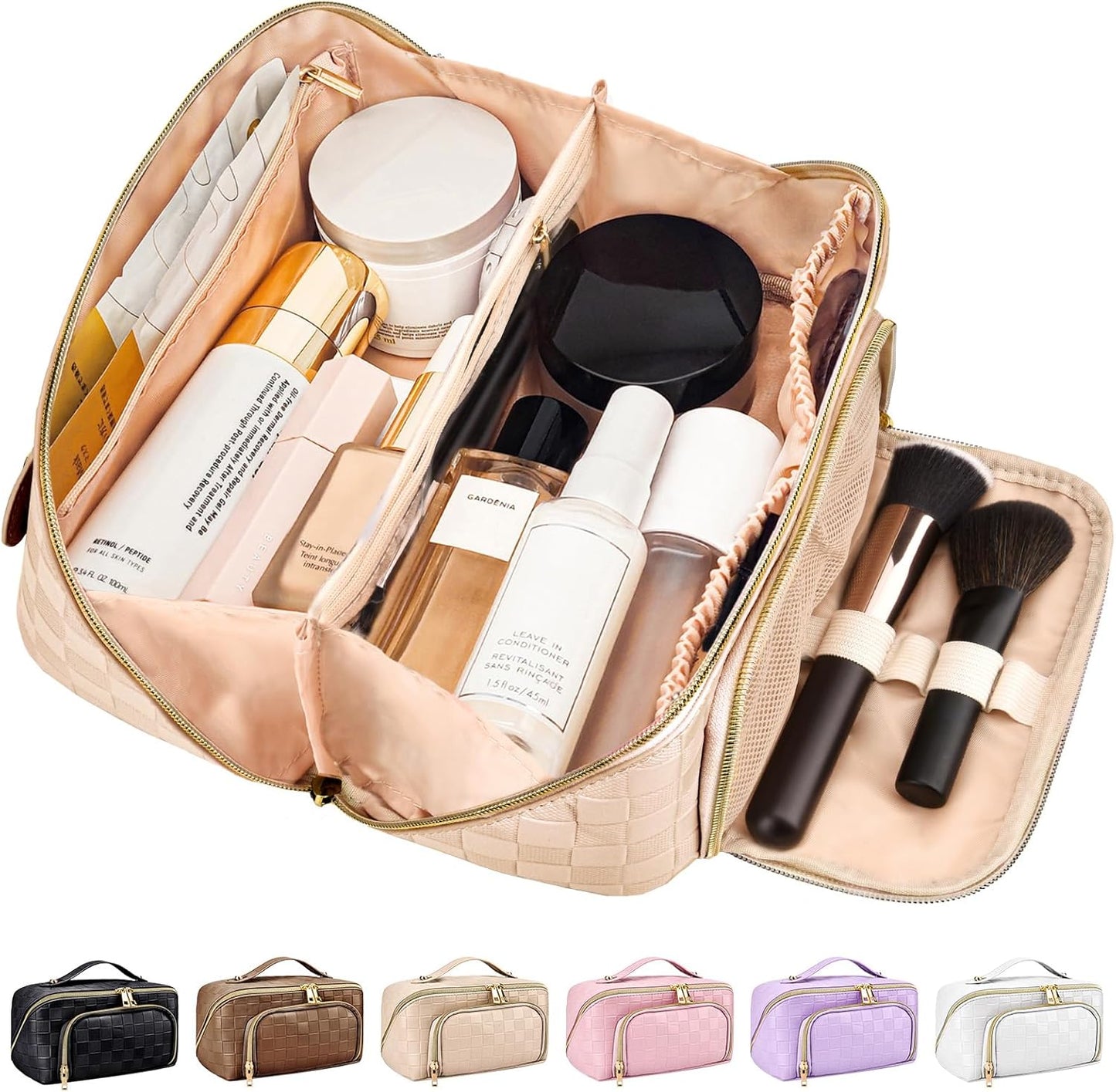 GlamBag - Trousse de maquillage imperméable avec grande capacité
