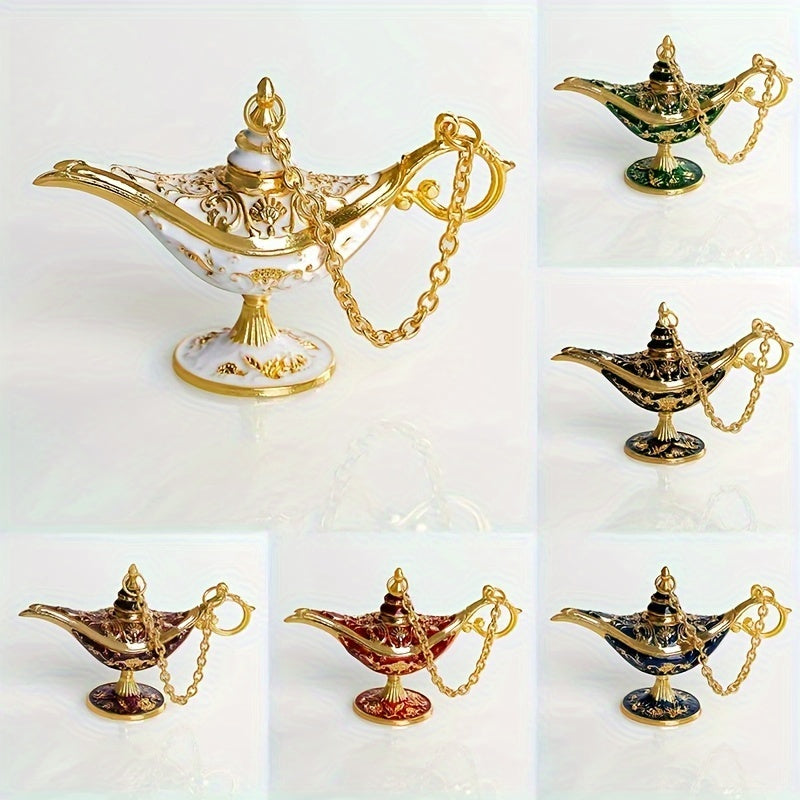 AladdinWish Lamp – Vintage Éclairage à Huile en Métal