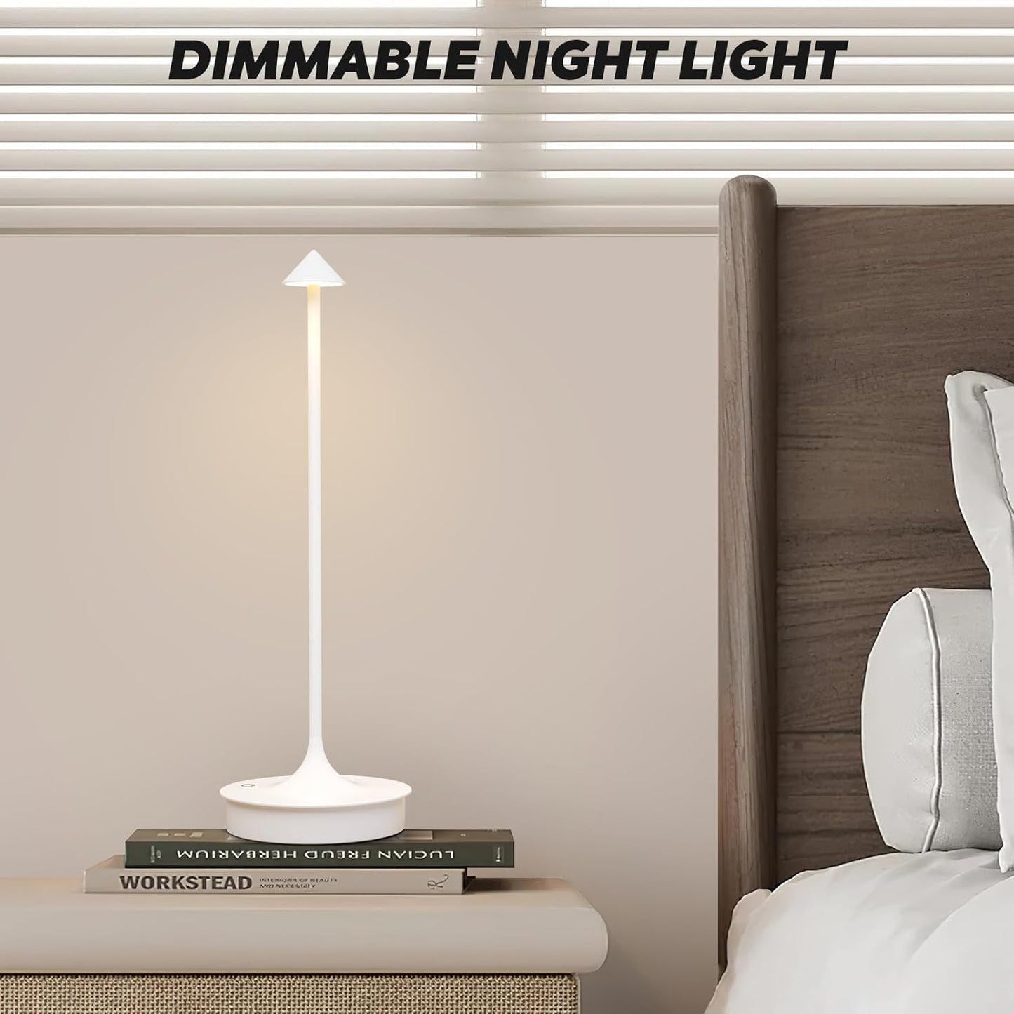 Floroux Lampe de table sans fil - Set de 2 lampes de table à batterie