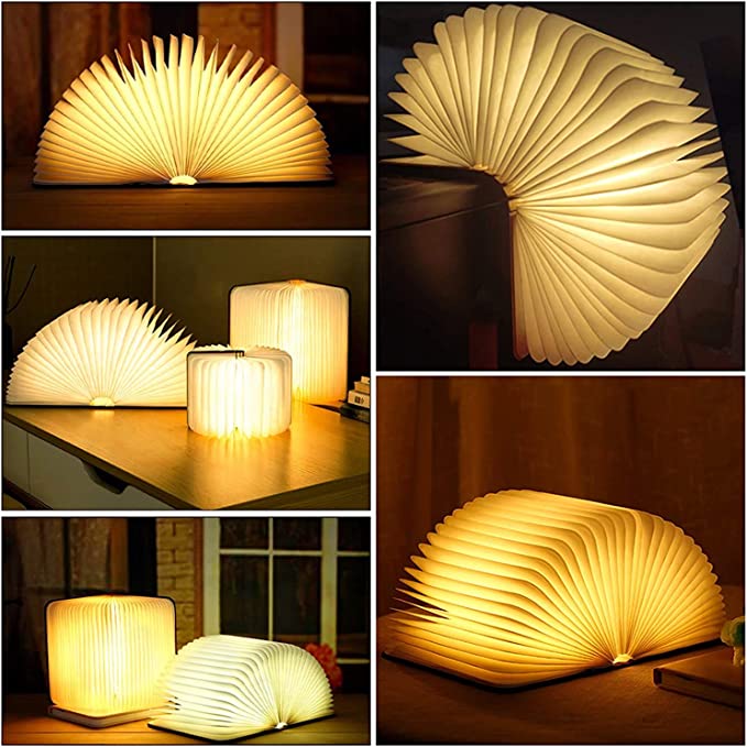 Floroux lampe livre LED | Pliable | Lumière d'ambiance | Éclairage sans fil | Décor pour la maison