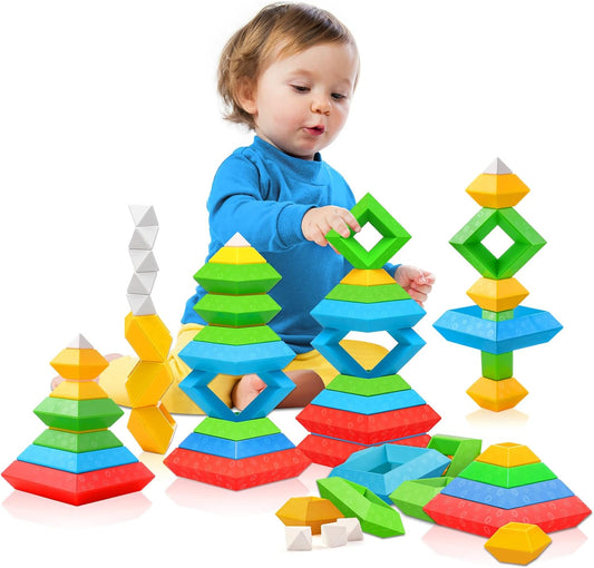 Blocs Montessori Multifonctionnels - Stimulez la Créativité pour les Enfants