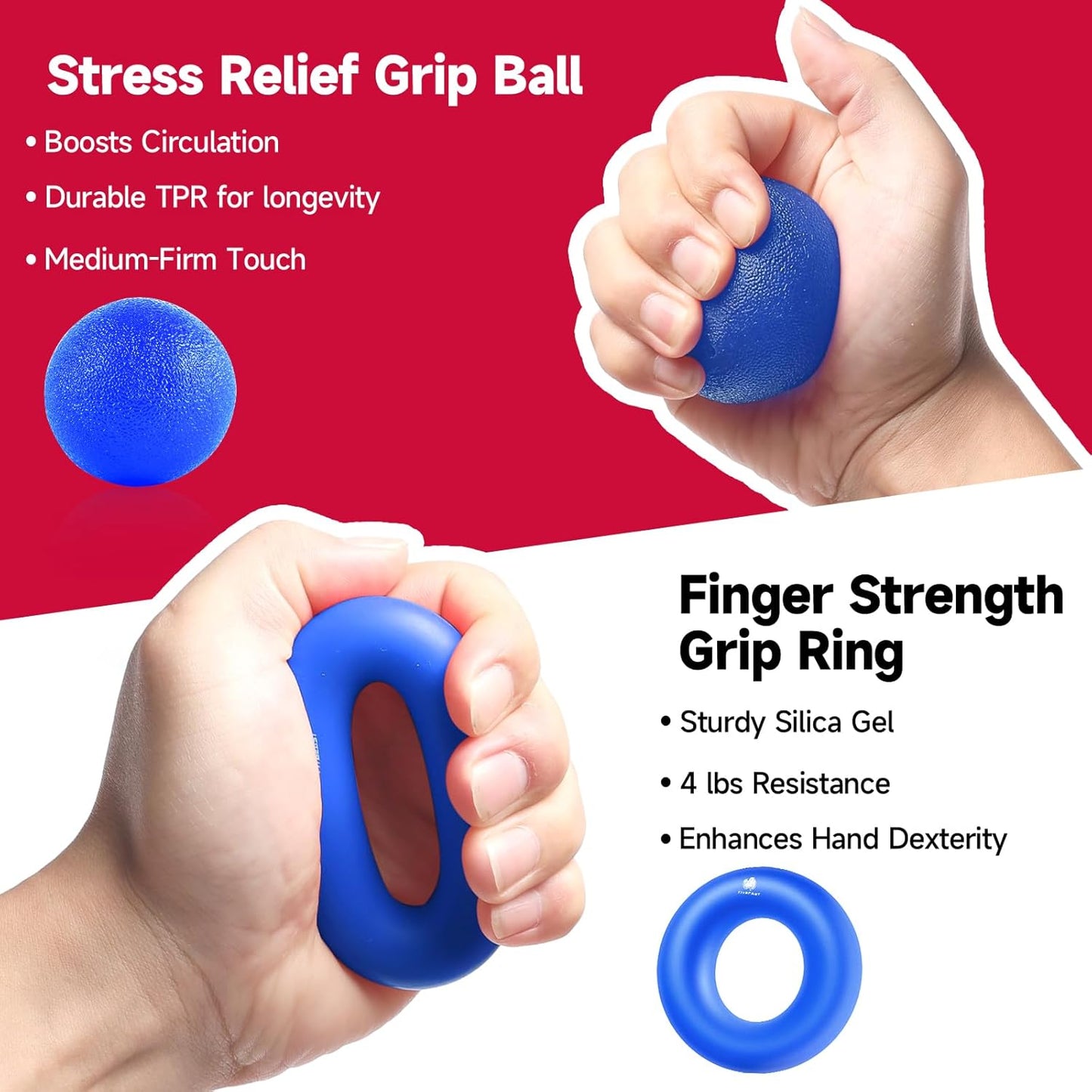 GripMaster - Ensemble de renforcement de main réglable (5 pièces)