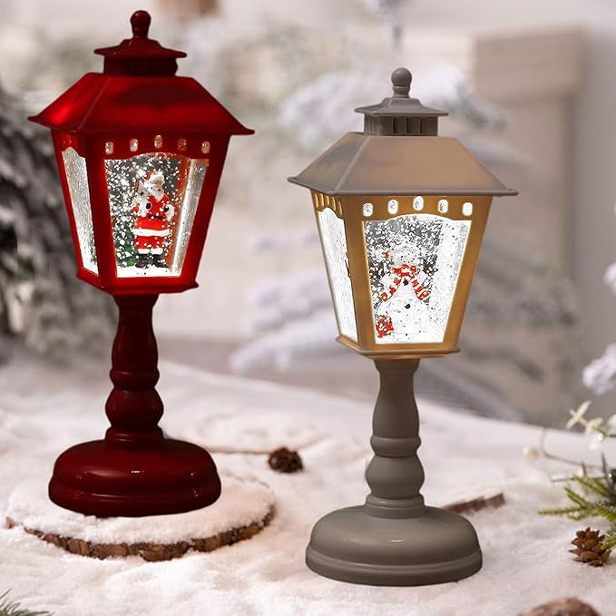 Lampes de table de nuit de Noël illuminées - Décorations Père Noël, Bonhomme de neige et Arbre