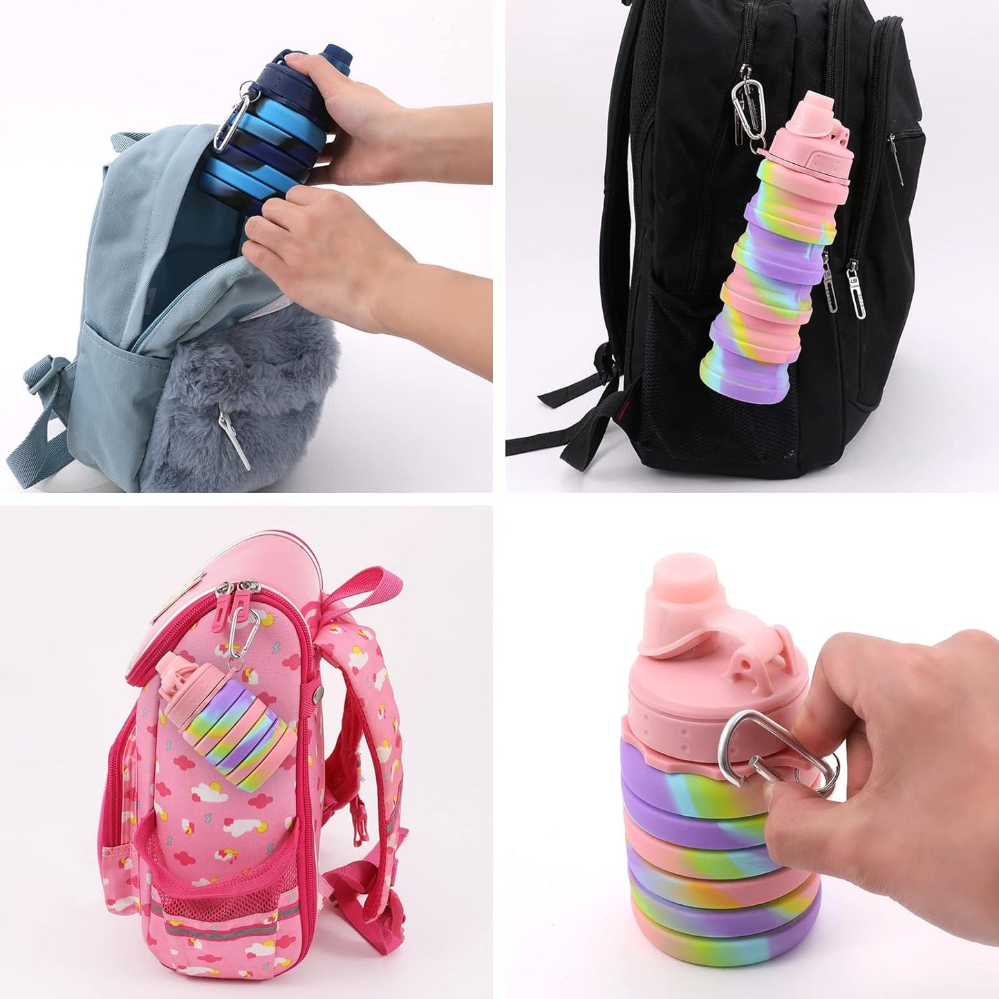 FlexiHydrate - Bouteille d'eau compacte pliable pour les voyages