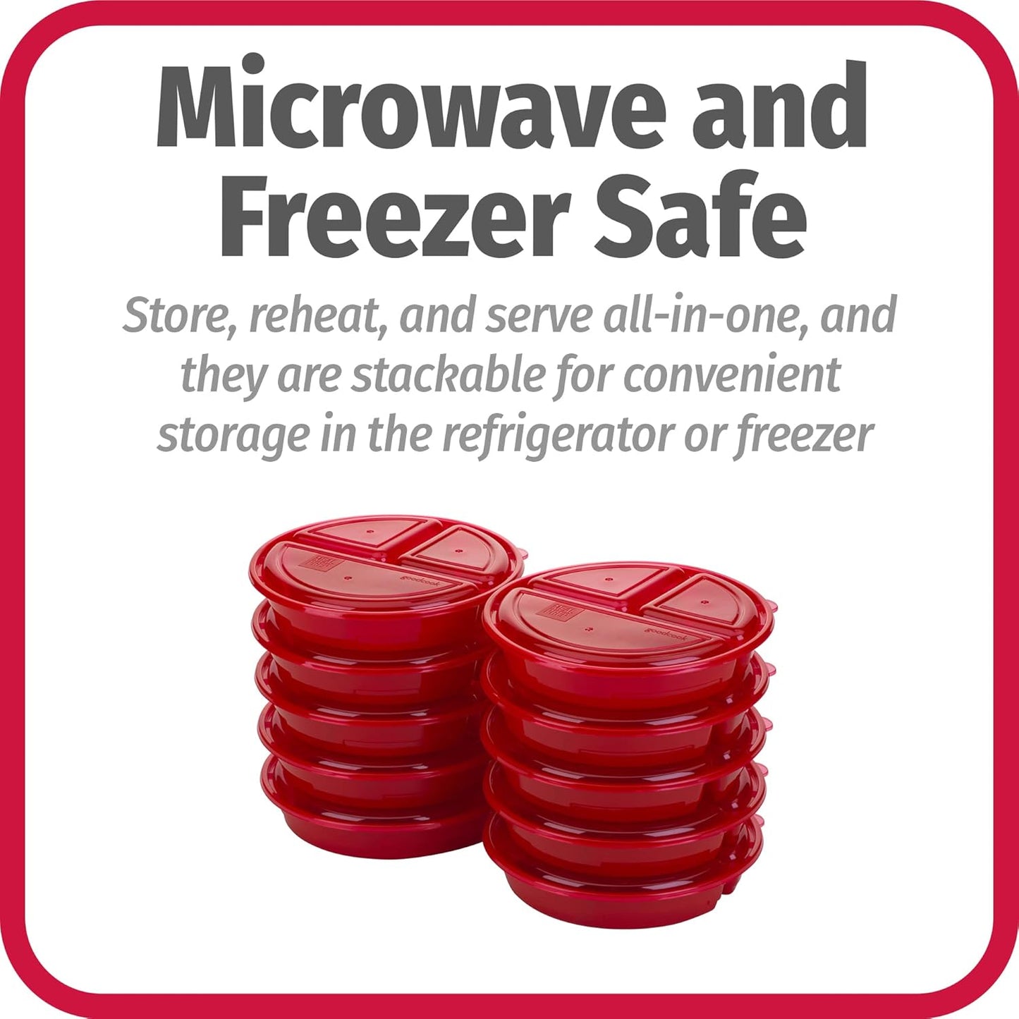 FreshPrep - Ensemble de Boîtes de Repas Durables sans BPA