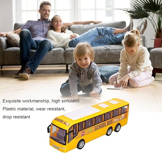 Télécommande de bus touristique électrique - Véhicule RC à l'échelle avec lumières pour enfants, école et plaisir en ville