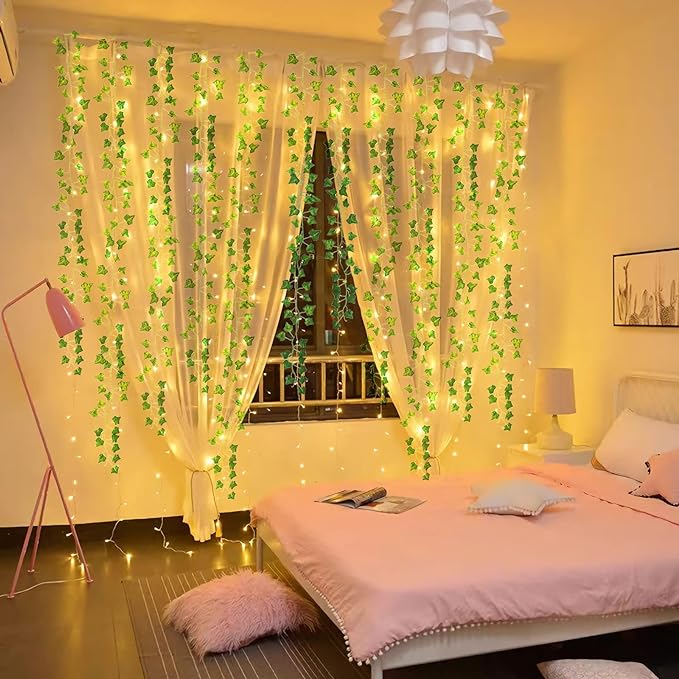 Floroux | Guirlande lumineuse en feuilles LED toute l'année