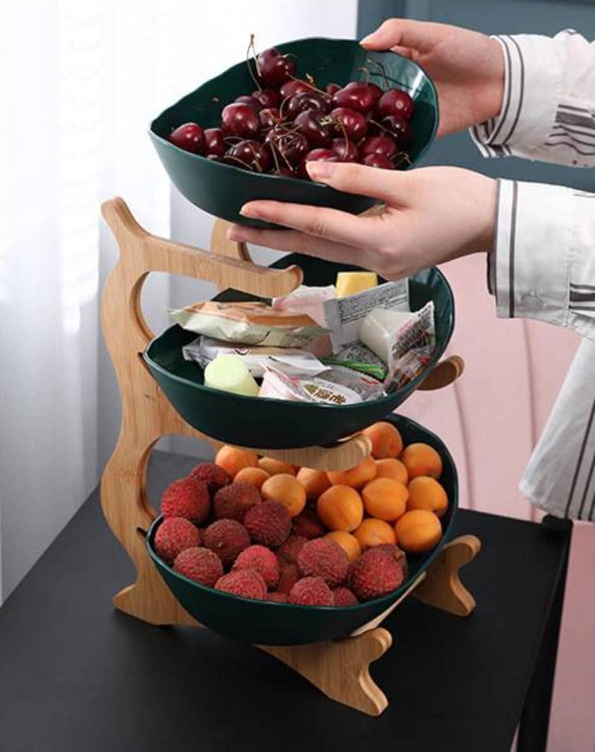 FruitTower – Étagère à fruits en métal élégante