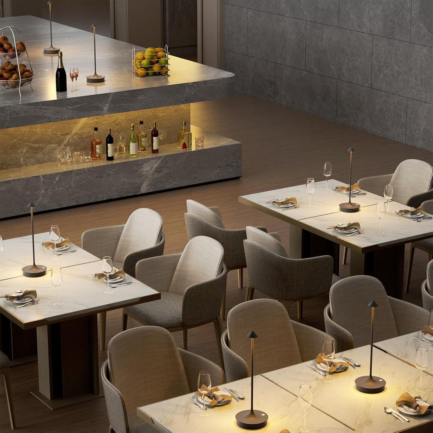 Floroux Lampe de table sans fil - Set de 2 lampes de table à batterie