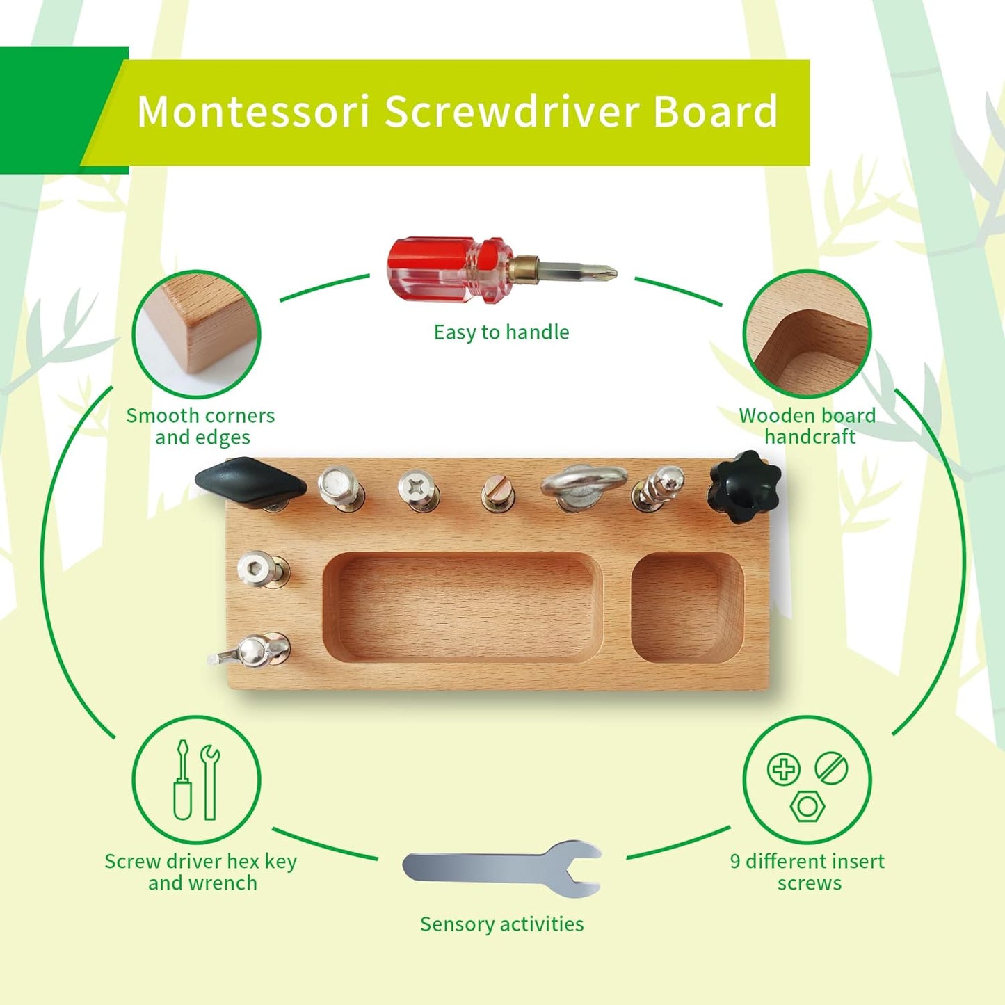 Tableau de jeu occupé - Tableau de jeu éducatif Montessori pour enfants créatifs