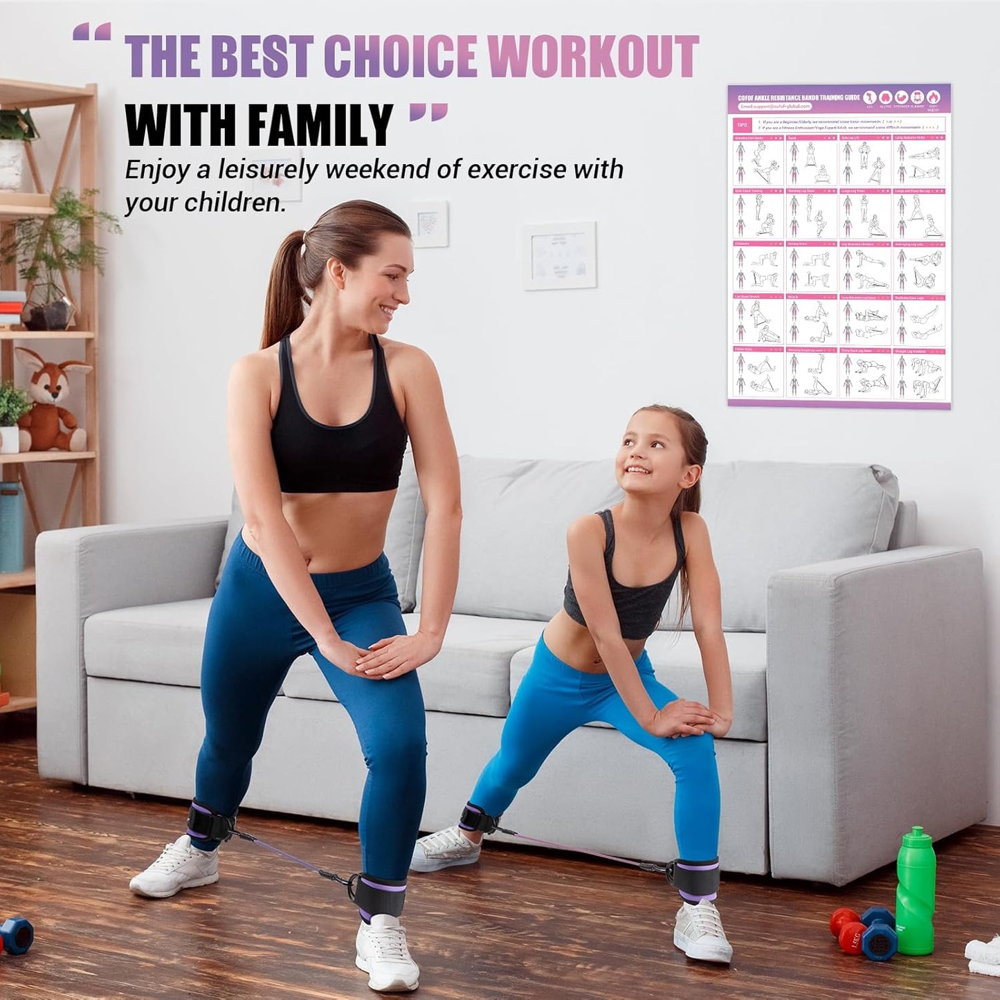 FlexTone - Bandes de résistance pour exercices de hanches et de fessiers