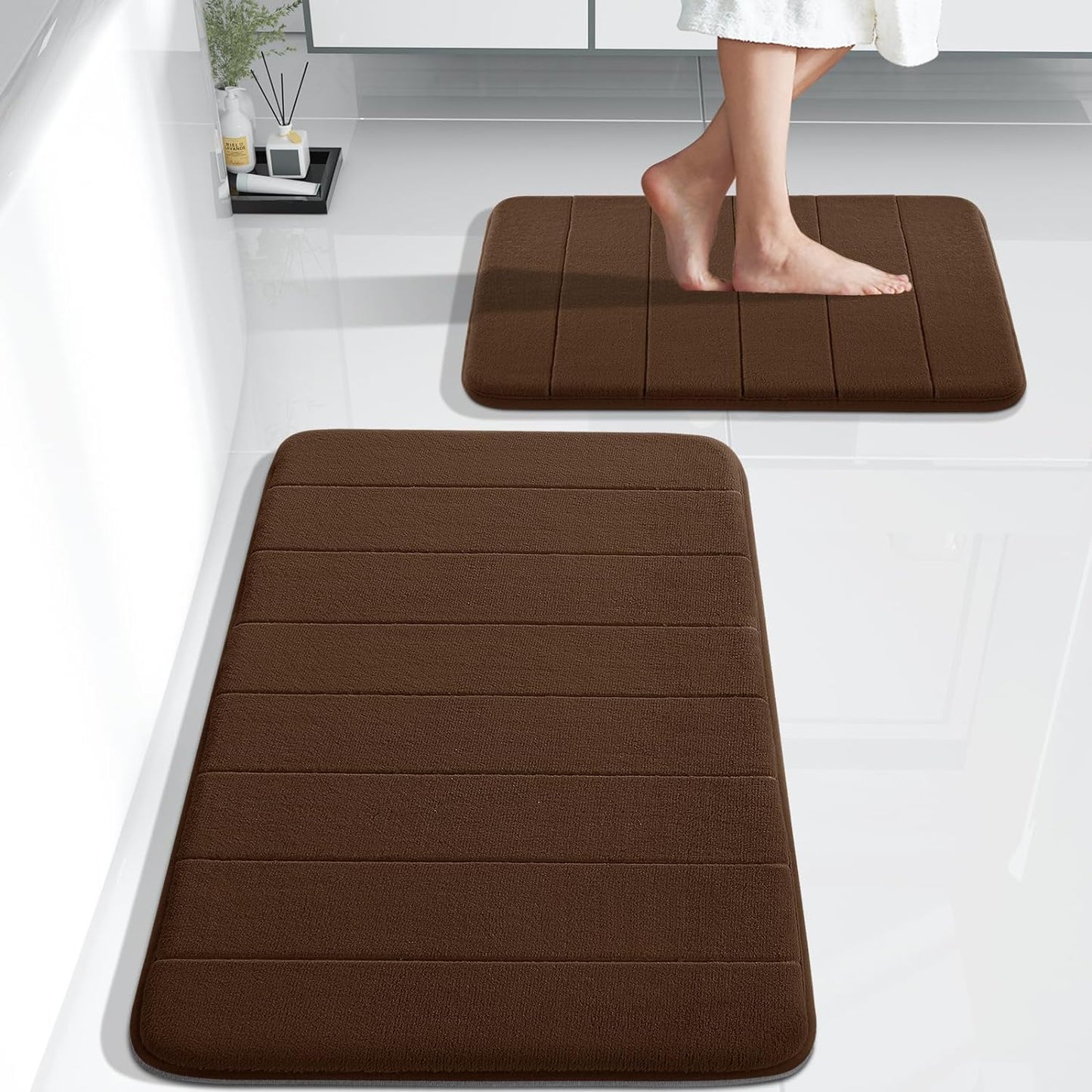 Floroux | Tapis de bain doux et antidérapants Set