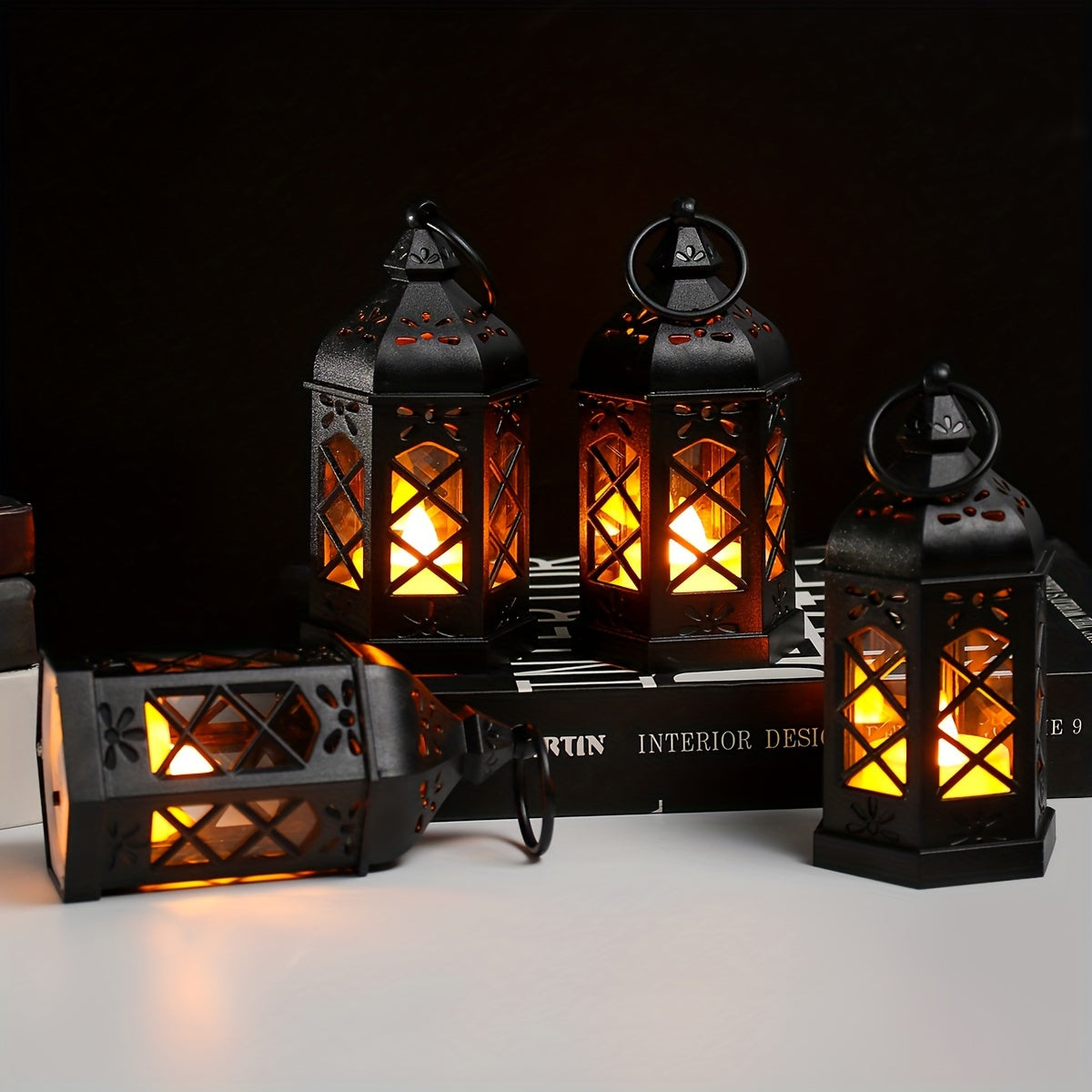 LuxeGlow Lanternes – Ensemble LED Rustique pour Éclairage de Fête