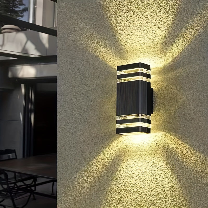 DualWall Lampe – Moderne Applique Murale Double Tête Éxtérieure