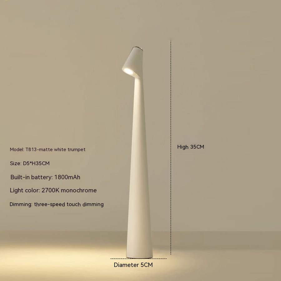 LumiMaître - Lampe de Table LED Rechargeable | Design Moderne et Fonctionnel | Éclairage Ambiant Durable