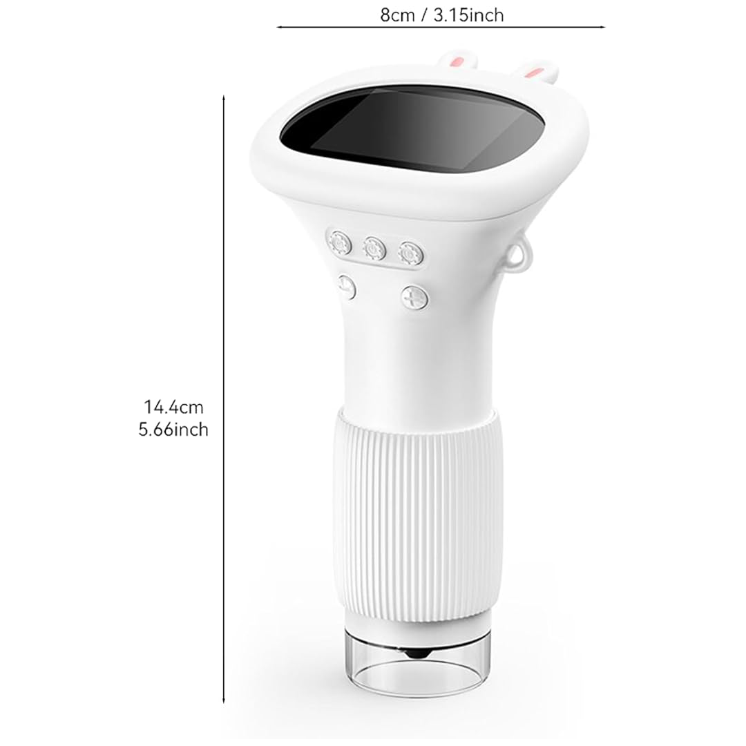 Microscope Mini Portatif 1000X pour Enfants - Jouet Scientifique STEM Extérieur, Outil de Laboratoire de Poche de 2,0 Pouces