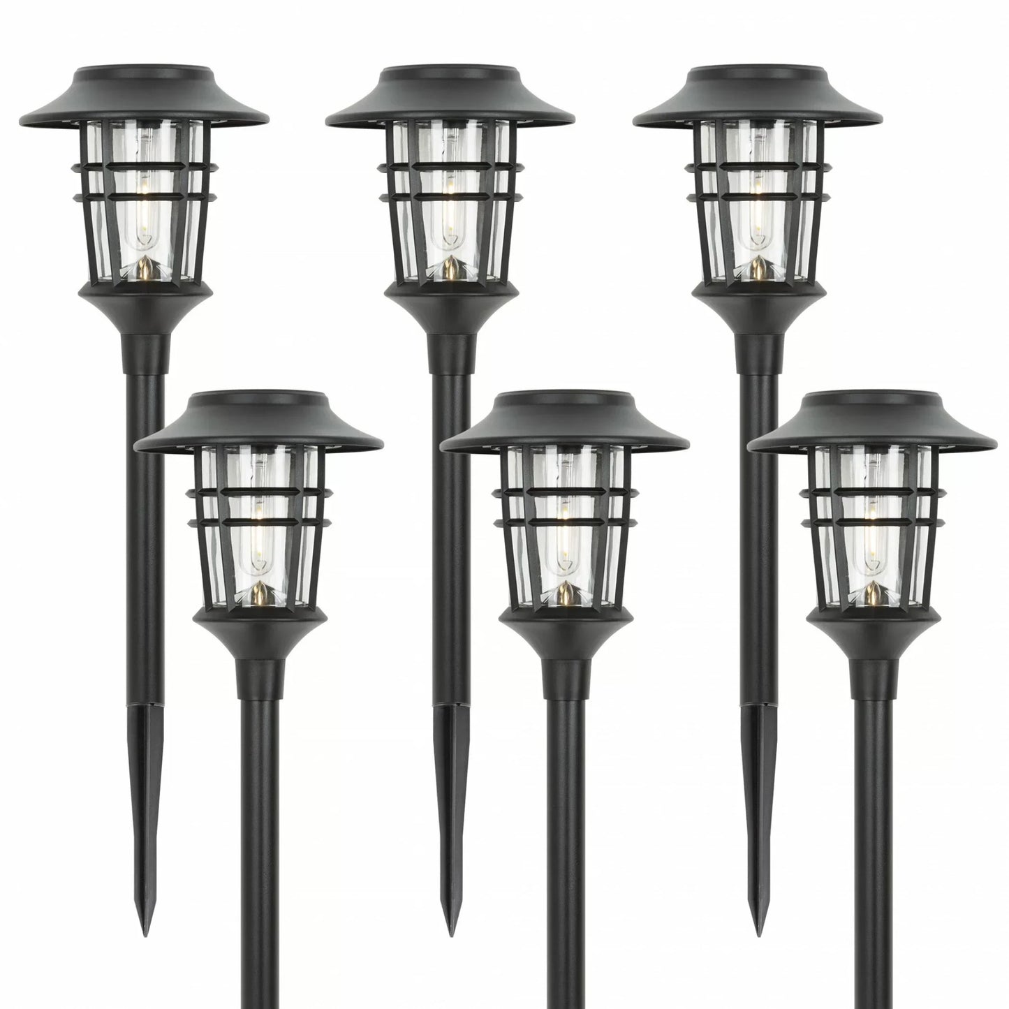 Floroux | Ensemble de 6 torches solaires.