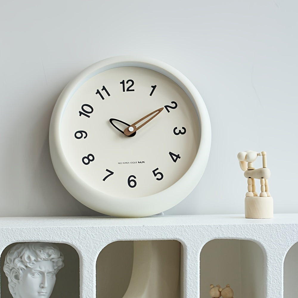 SilenceTime Horloge – Élégante Horloge Murale de 10 Pouces pour la Maison