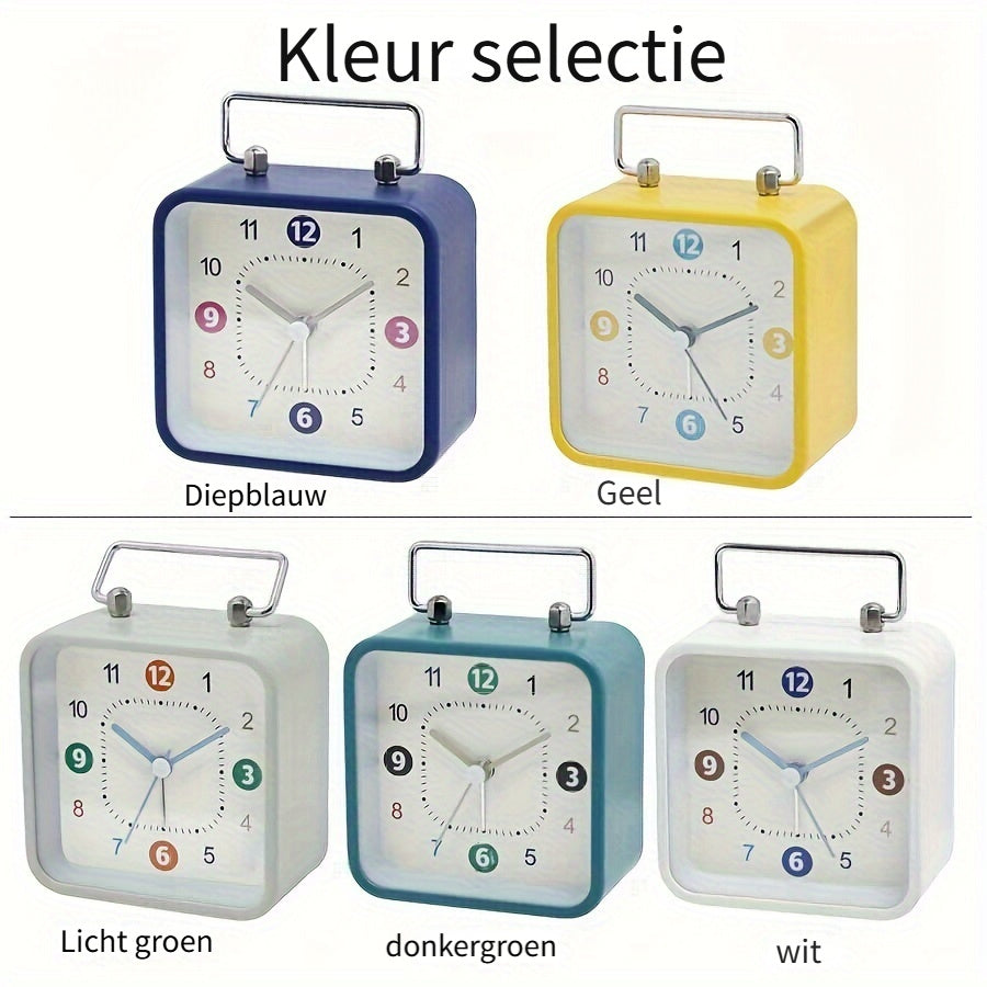 TimeCube Horloge - Horloge Carré Élégant avec Lumière de Nuit