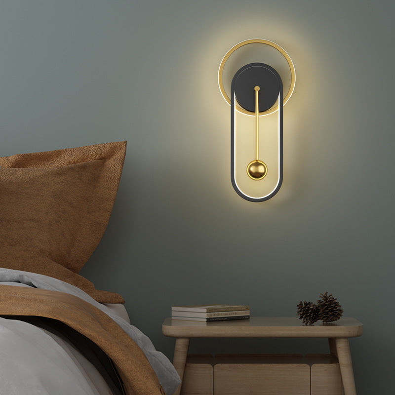 Nordic Minimalist Stille Horloge Applique Murale