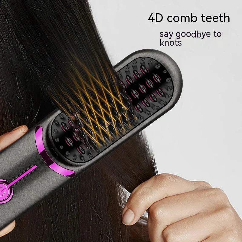 Tima Brush - Brosse lissante sans fil rechargeable