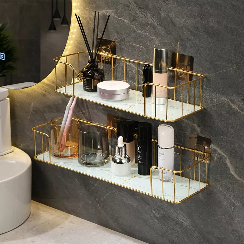 Étagère d'organisateur de salle de bain
