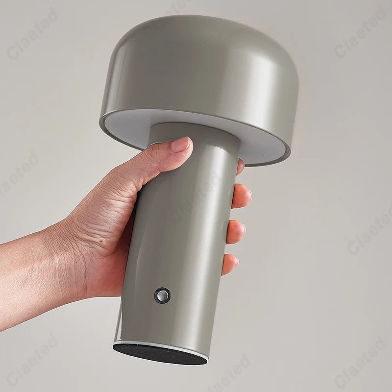 Lampe de table champignon designer italien - Lampe de nuit portable sans fil à toucher