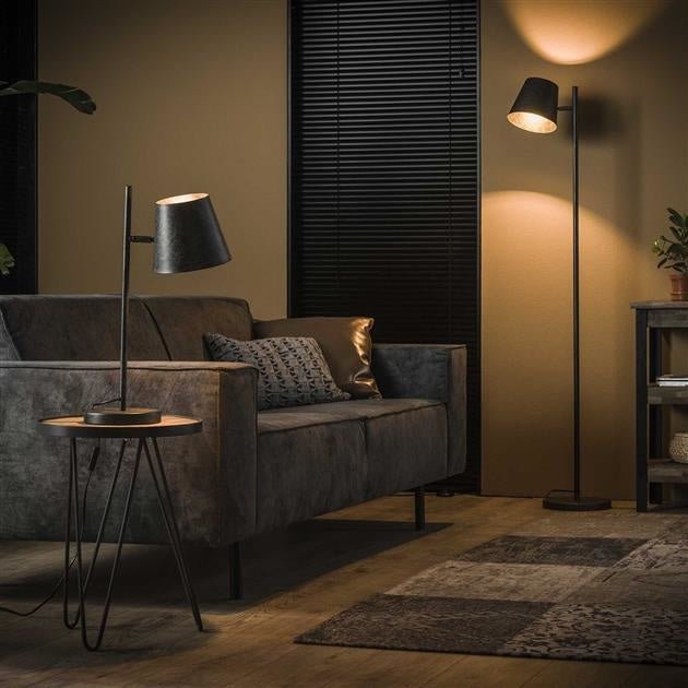 Floroux - Lampe de table anthracite moderne pour une atmosphère chaleureuse