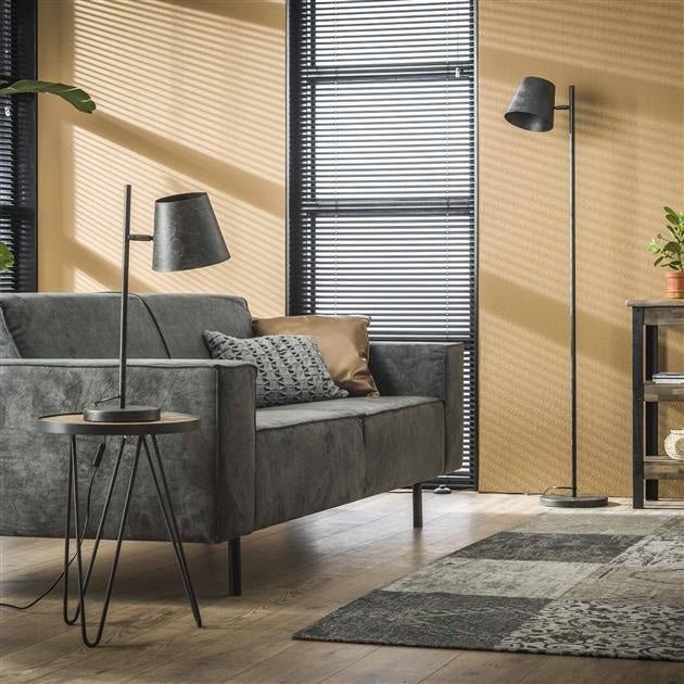 Floroux - Lampe de table anthracite moderne pour une atmosphère chaleureuse