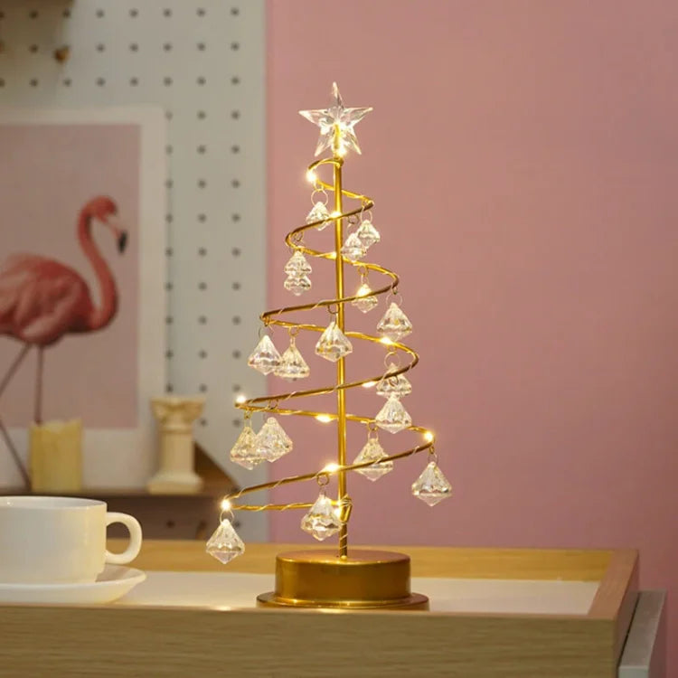 Floroux - Lampe de sapin de Noël LED festive pour une ambiance de vacances chaleureuse