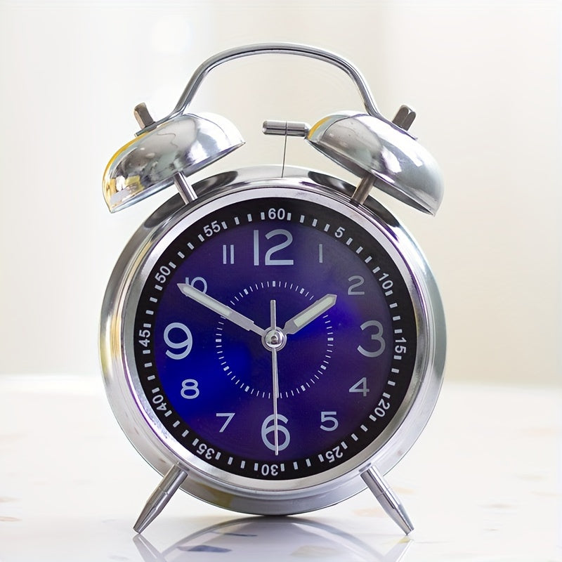 RetroBell Horloge – Réveil Silencieux Élégant avec Éclairage