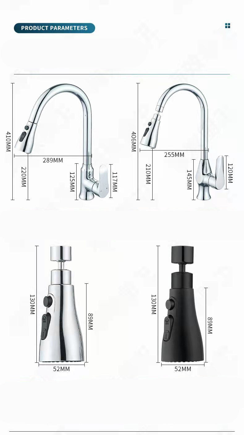 Robinet pulvérisateur haute pression rotatif + adaptateur