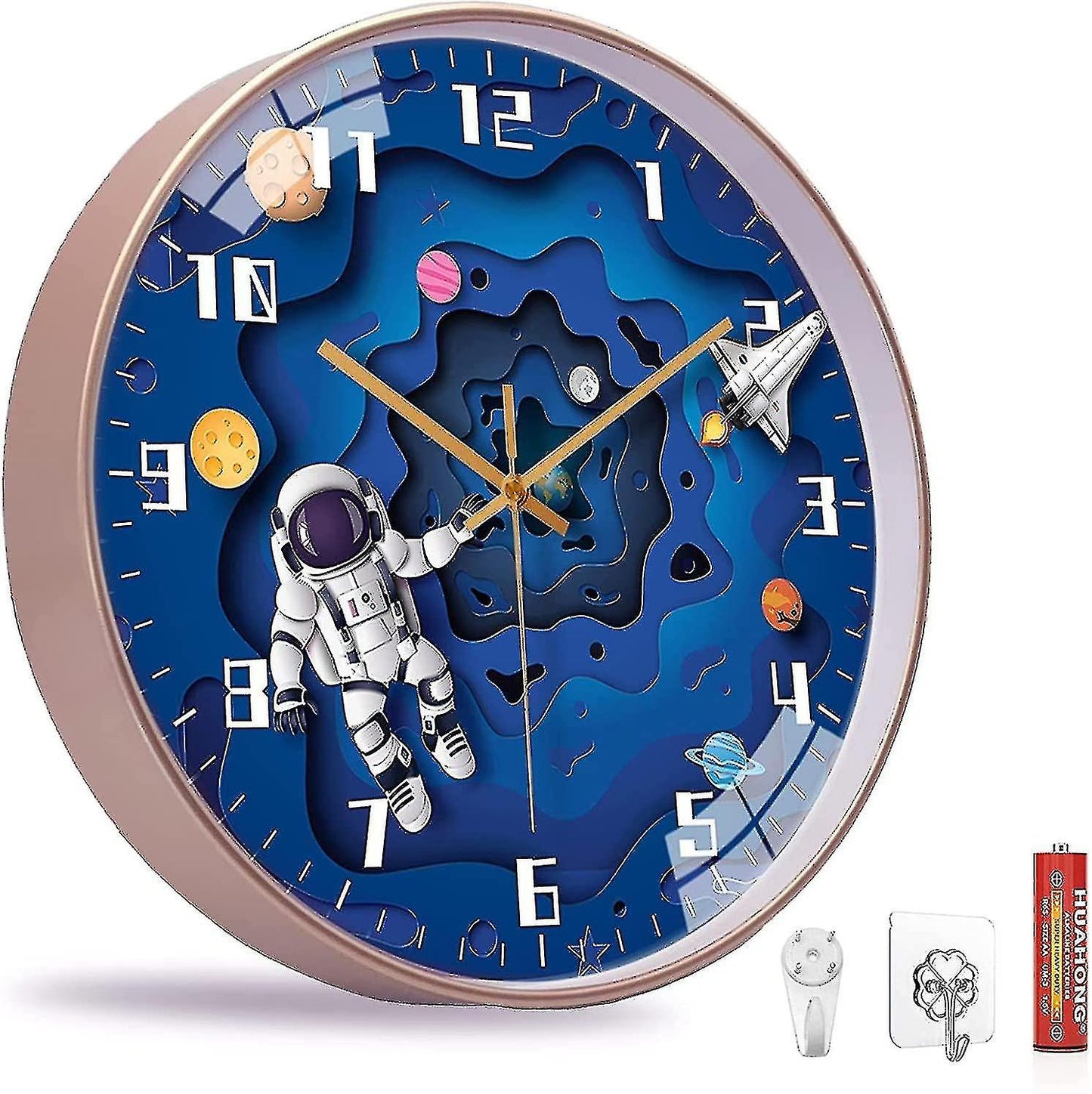 Floroux Horloge murale pour enfants